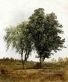 Une étude des arbres paysage John Frederick Kensett